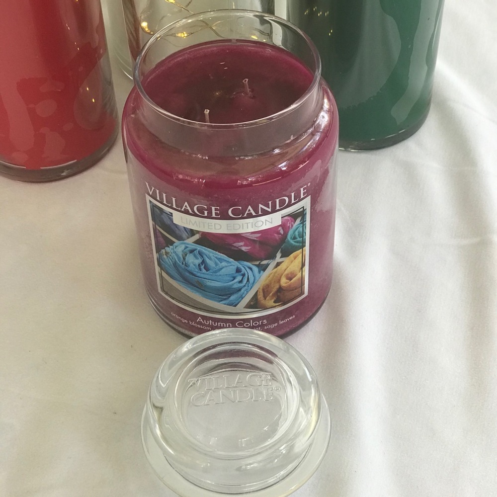 Village Candle Autumn Colors Ltd Edition Lg Jar - Picture 3 of 7